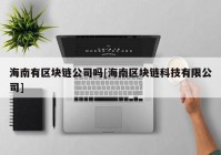 海南有区块链公司吗[海南区块链科技有限公司]