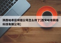 陕西哈希区块链公司怎么样了[西安哈希网络科技有限公司]